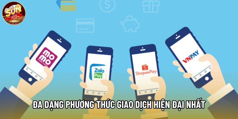 Đa dạng phương thức giao dịch hiện đại nhất Đa dạng phương thức giao dịch hiện đại nhất